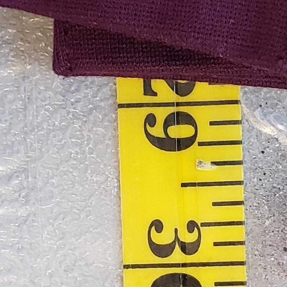 Lands End Shirt Womens Plus Size 3X Maroon Red 3/4 Sleeve Tunic Too Viscose - Picture 8 of 9